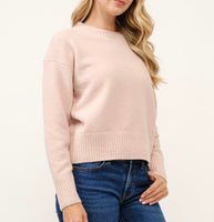 Poker Face Sweater -Dusty Pink