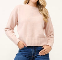 Poker Face Sweater -Dusty Pink