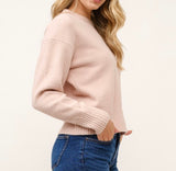 Poker Face Sweater -Dusty Pink