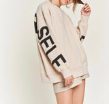 Be Yourself Sweatshirt - Beige