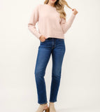 Poker Face Sweater -Dusty Pink